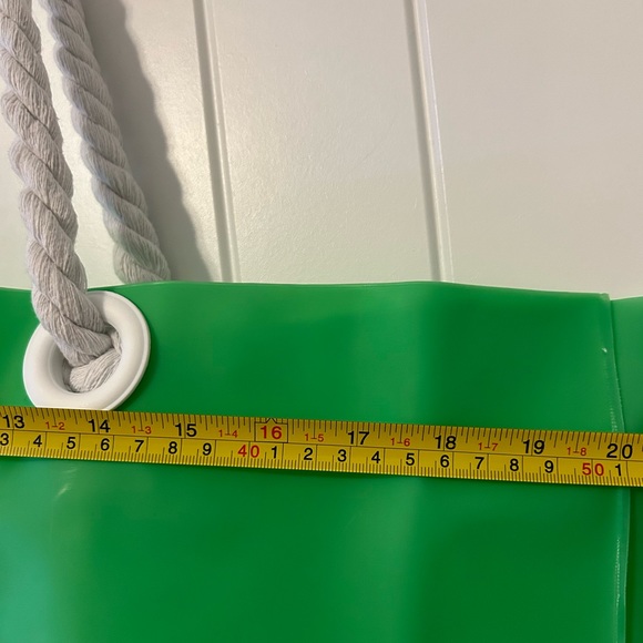 Large Green Pineapple Clear Tote Beach Bag Waterproof Rope Handle Pool Summer - Picture 10 of 11